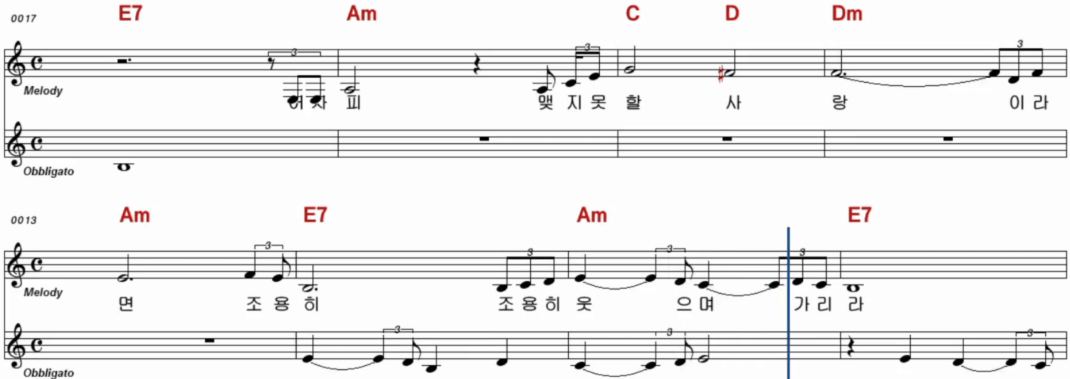 하남석 잊지 않으리 악보