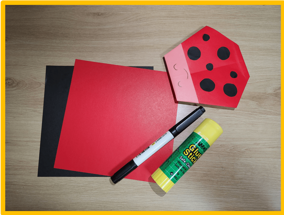 혼자서도 쉬운 무당벌레 색종이접기