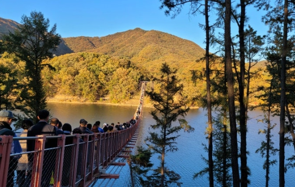 마장호수 출렁다리