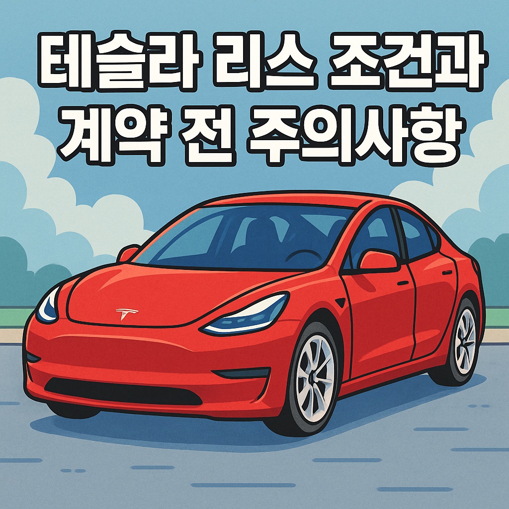 테슬라 리스 조건과 실제 계약 전 꼭 알아야 할 점