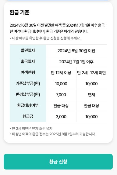 출국납부금환급서비스