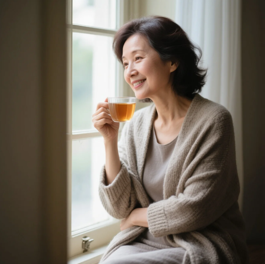 갱년기 여성의 모습