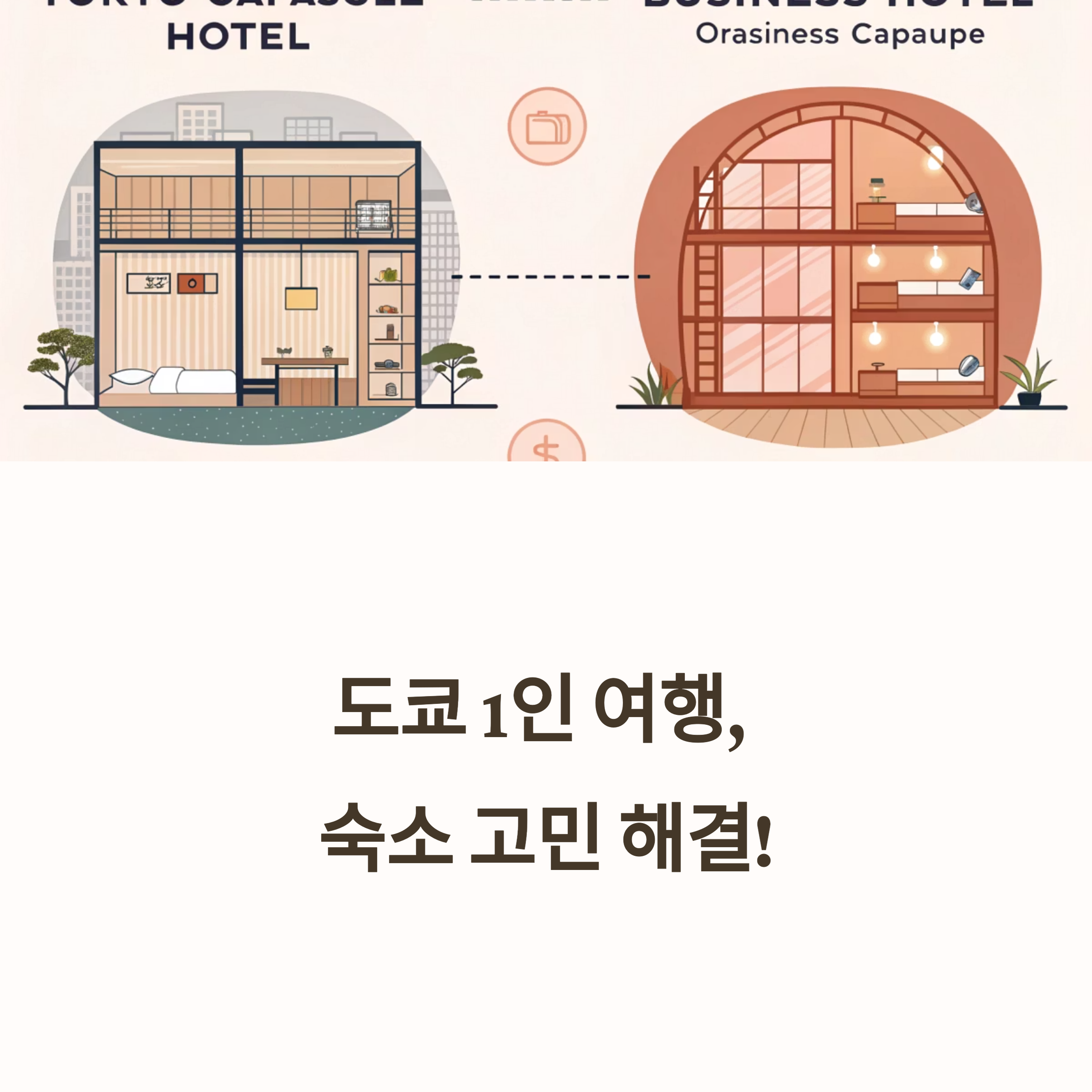 일본 도쿄 캡슐호텔 VS 비즈니스호텔