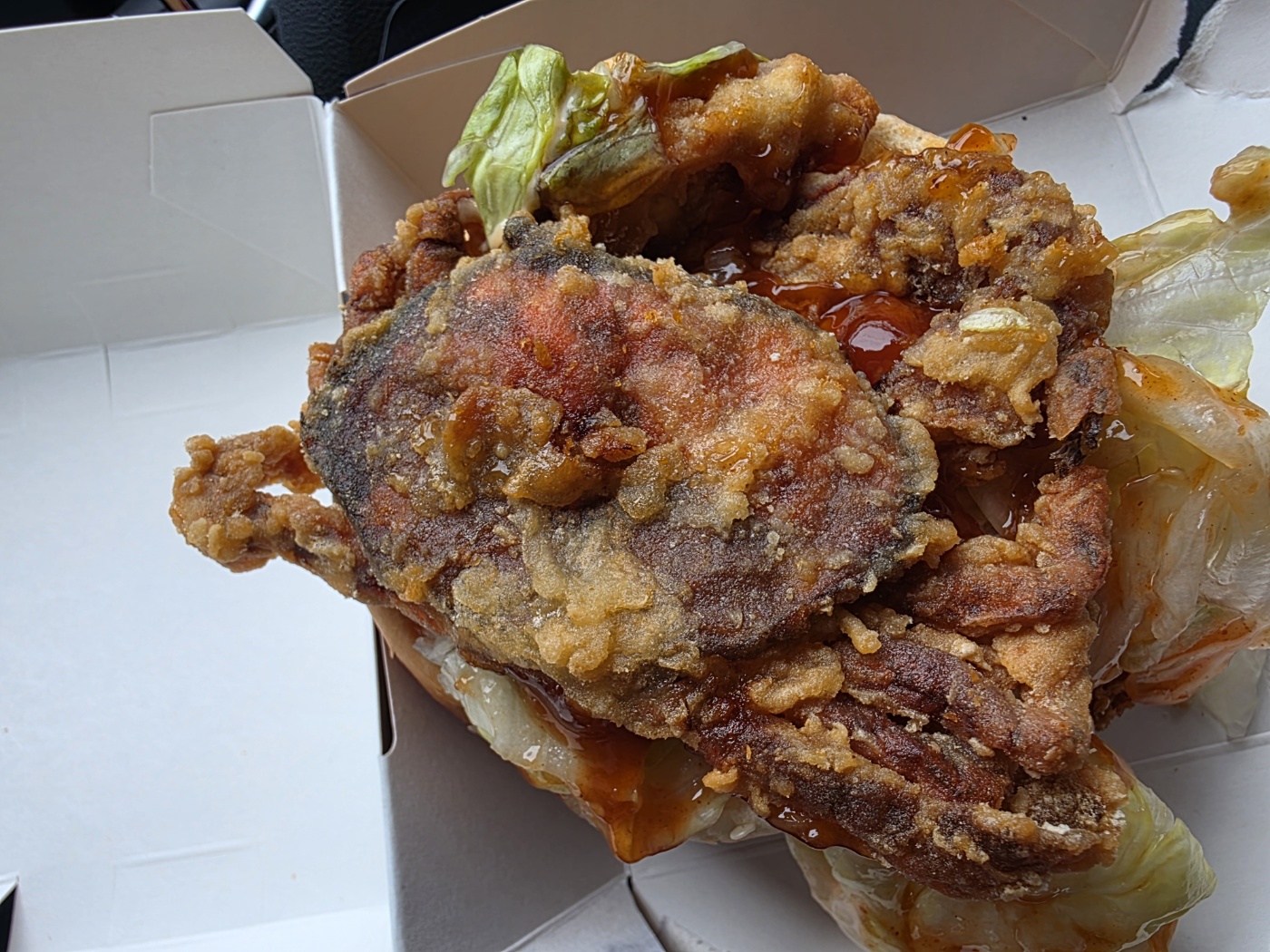 통게 튀김 클로즈업