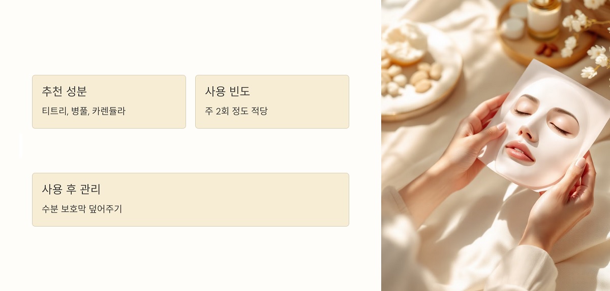 주 2회 진정 마스크팩 활용법