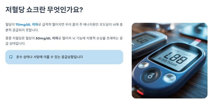 저혈당 쇼크란