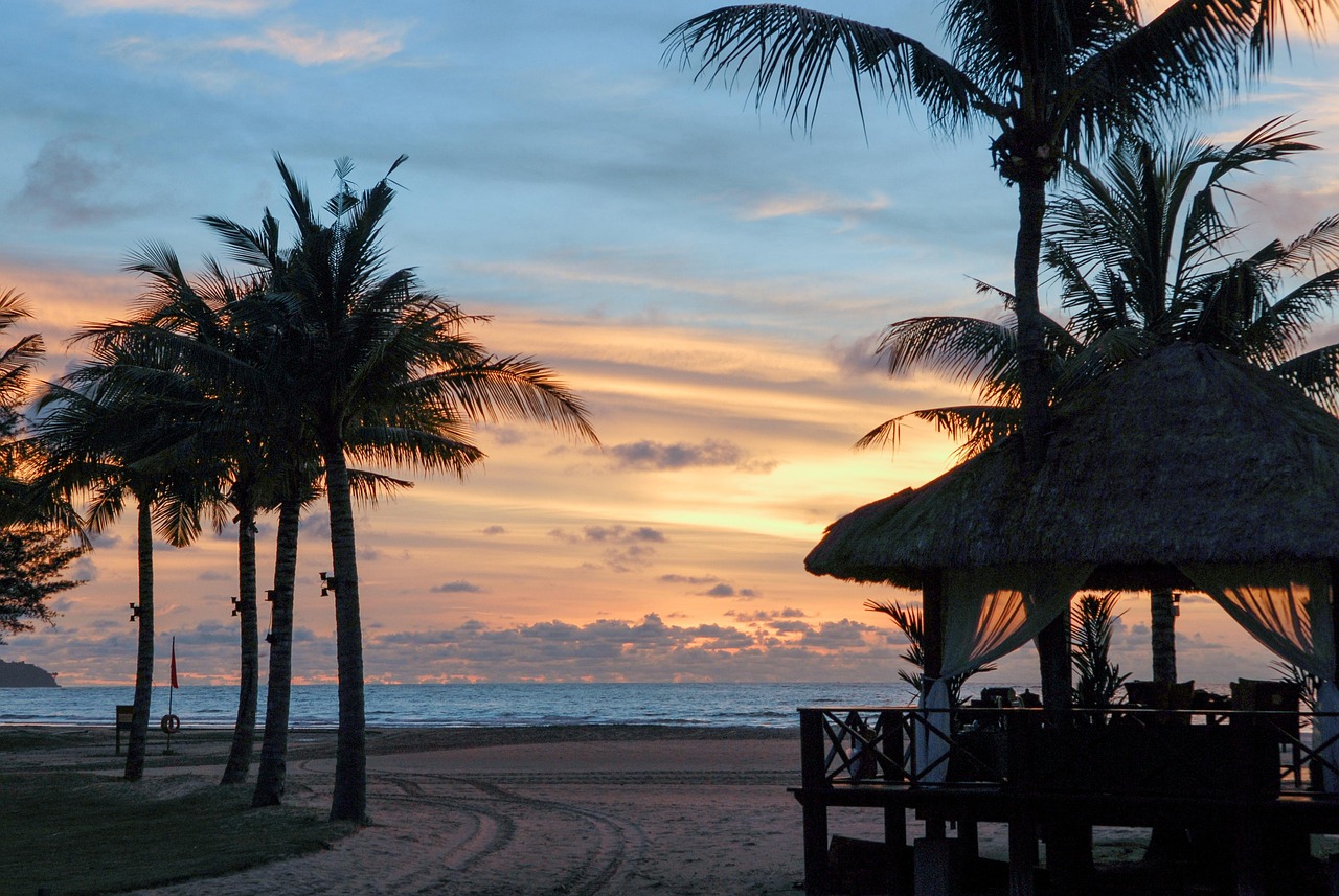 코타키나발루 석양