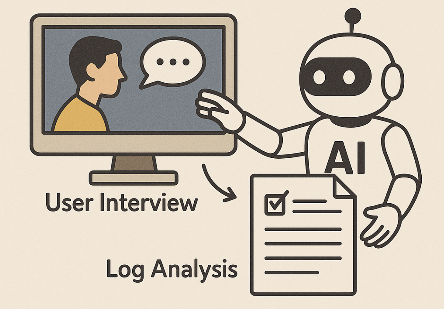 AI가 UX 리서치를 바꾸는 방식 &ndash; 사용자 인터뷰, 로그 분석의 자동화