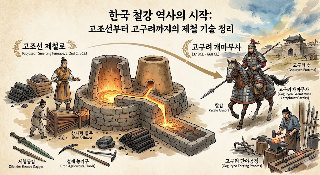 고대 한국철강역사 그림