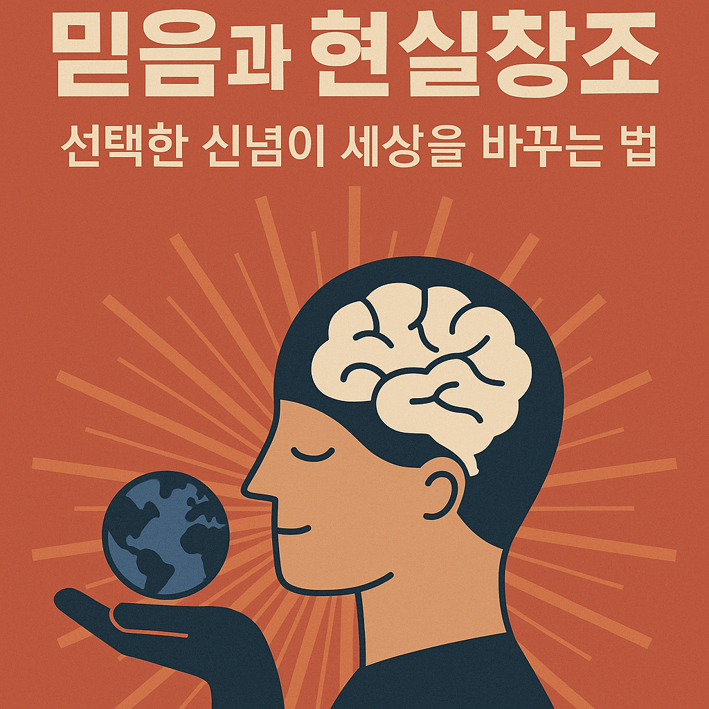 "믿음과 현실창조 &ndash; 선택한 신념이 세상을 바꾸는 법을 다룬 블로그 썸네일 이미지"