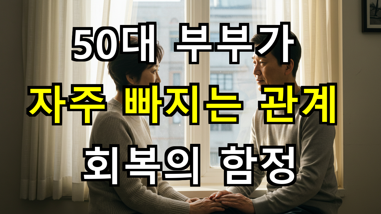 50대 부부가 자주 빠지는 관계 회복의 함정