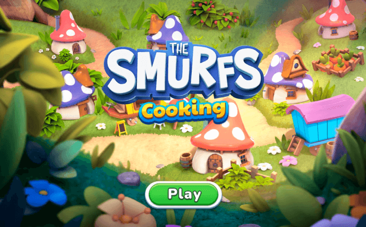스머프-요리게임-메인-화면