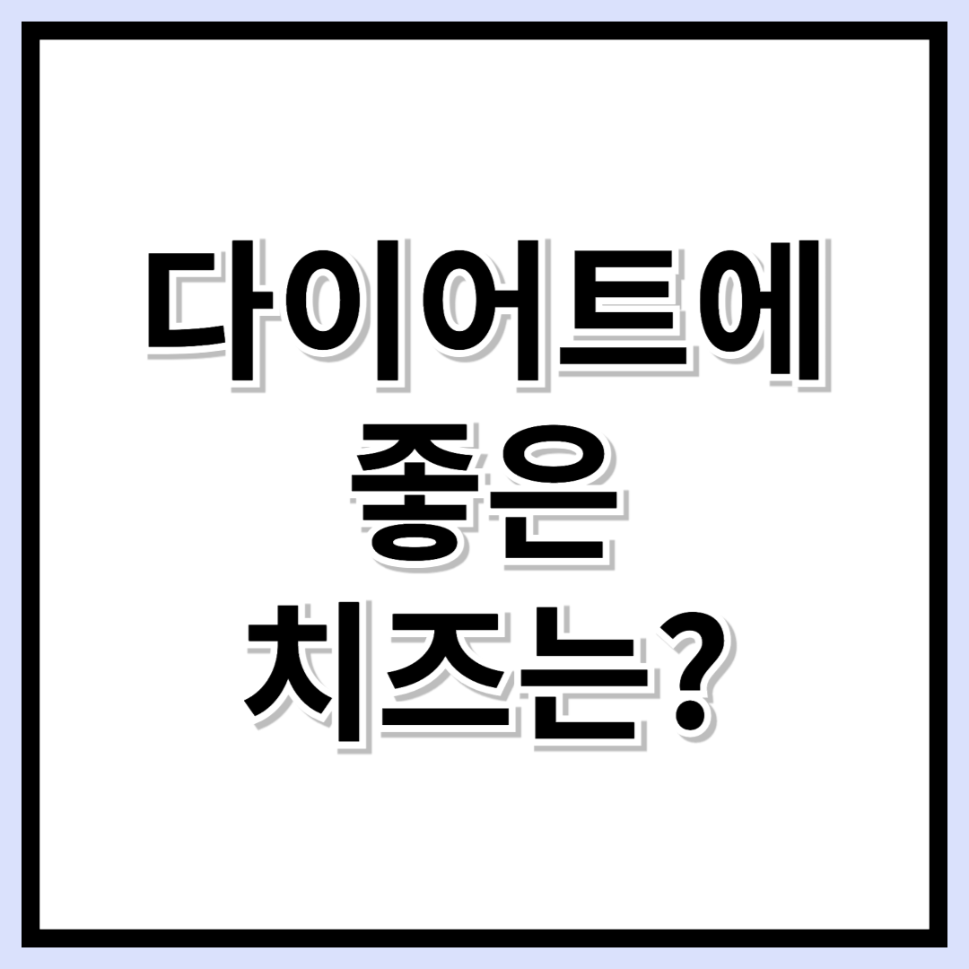 체다 vs 모짜렐라, 다이어트에 좋은 치즈는? 칼로리 비교 분석!
