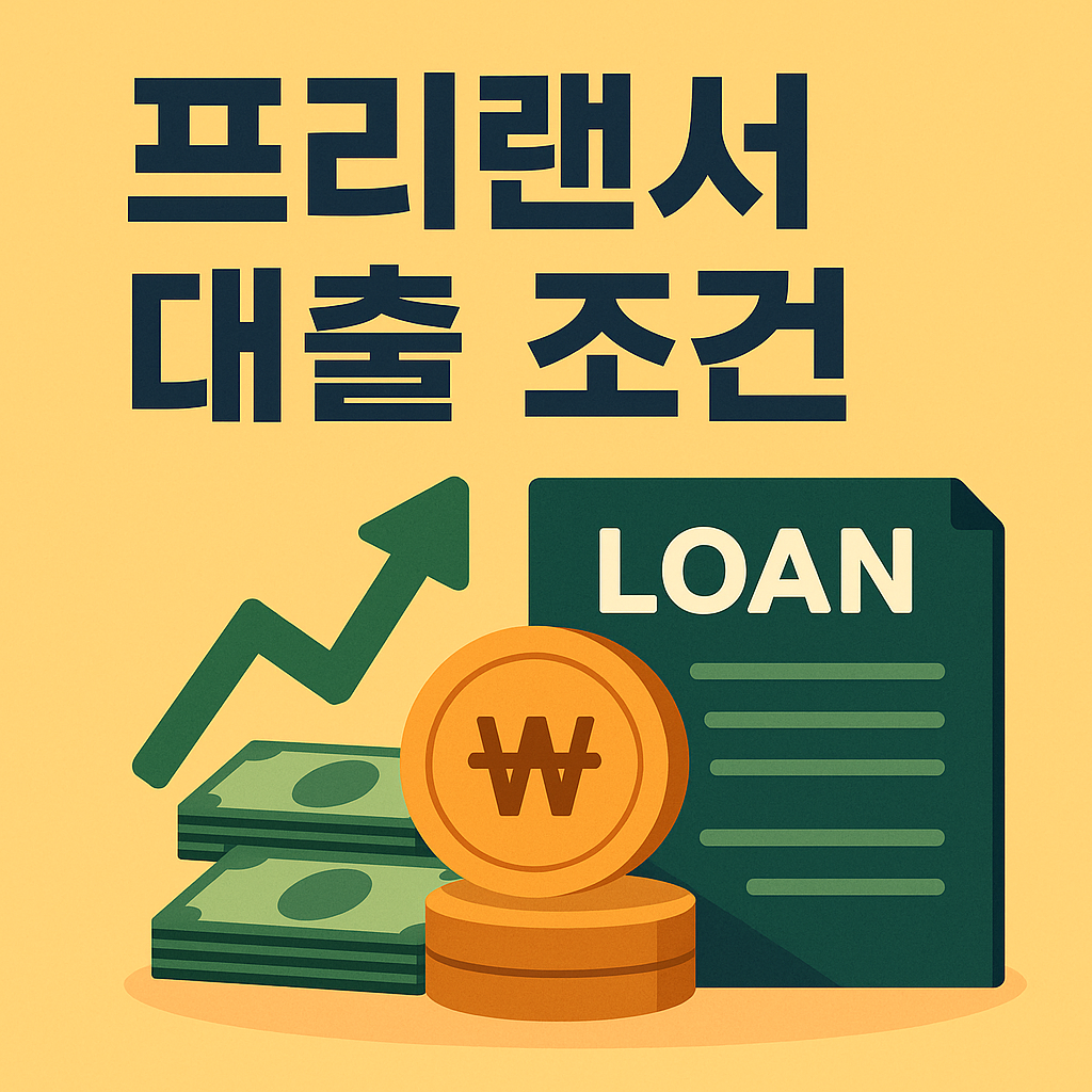 프리랜서 대출 조건