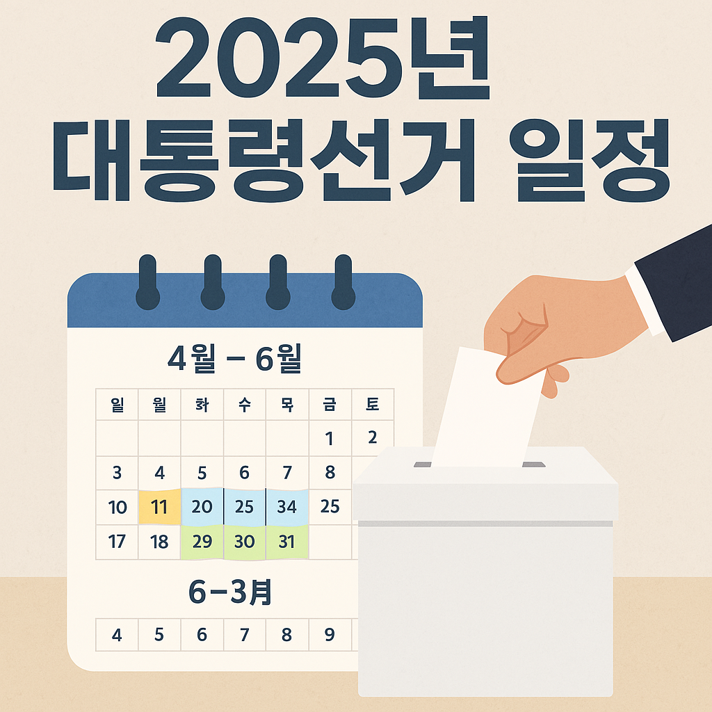 2025 대통령선거 일정