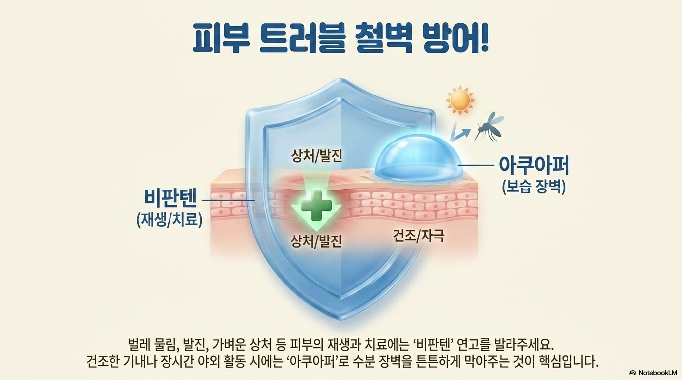 아이 피부 트러블 철벽방어! : 비판텐, 아쿠아퍼
