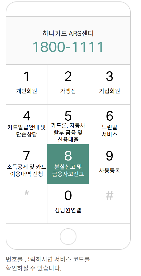 하나카드 고객센터 vip고객센터 전화번호 상담원 연결방법