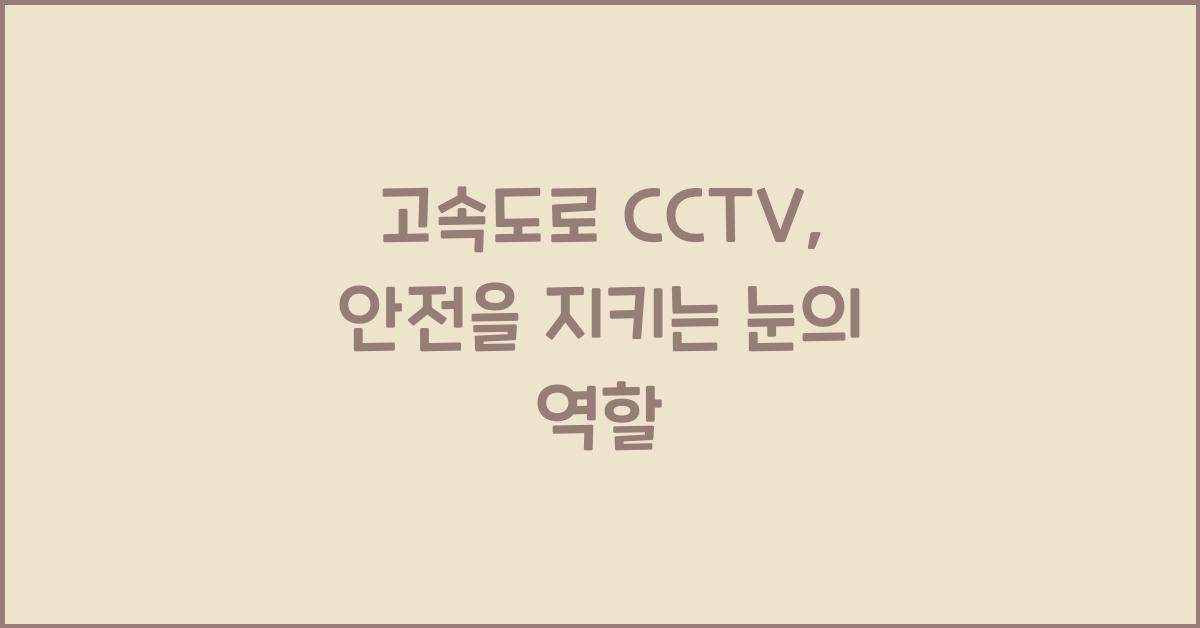고속도로 cctv
