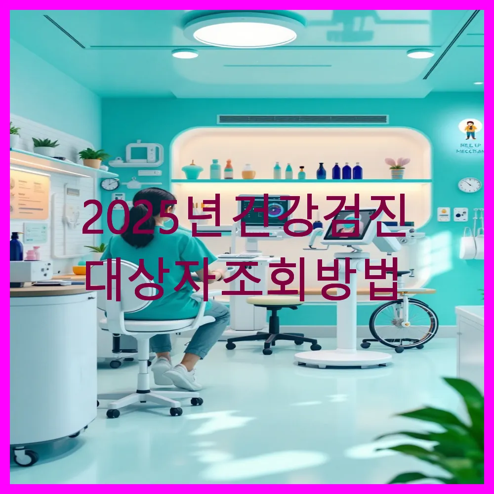 2025년 건강검진 대상자 조회 방법