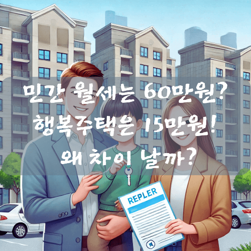 민간 월세는 60만원, 행복주택은 15만원… 왜 차이 날까?