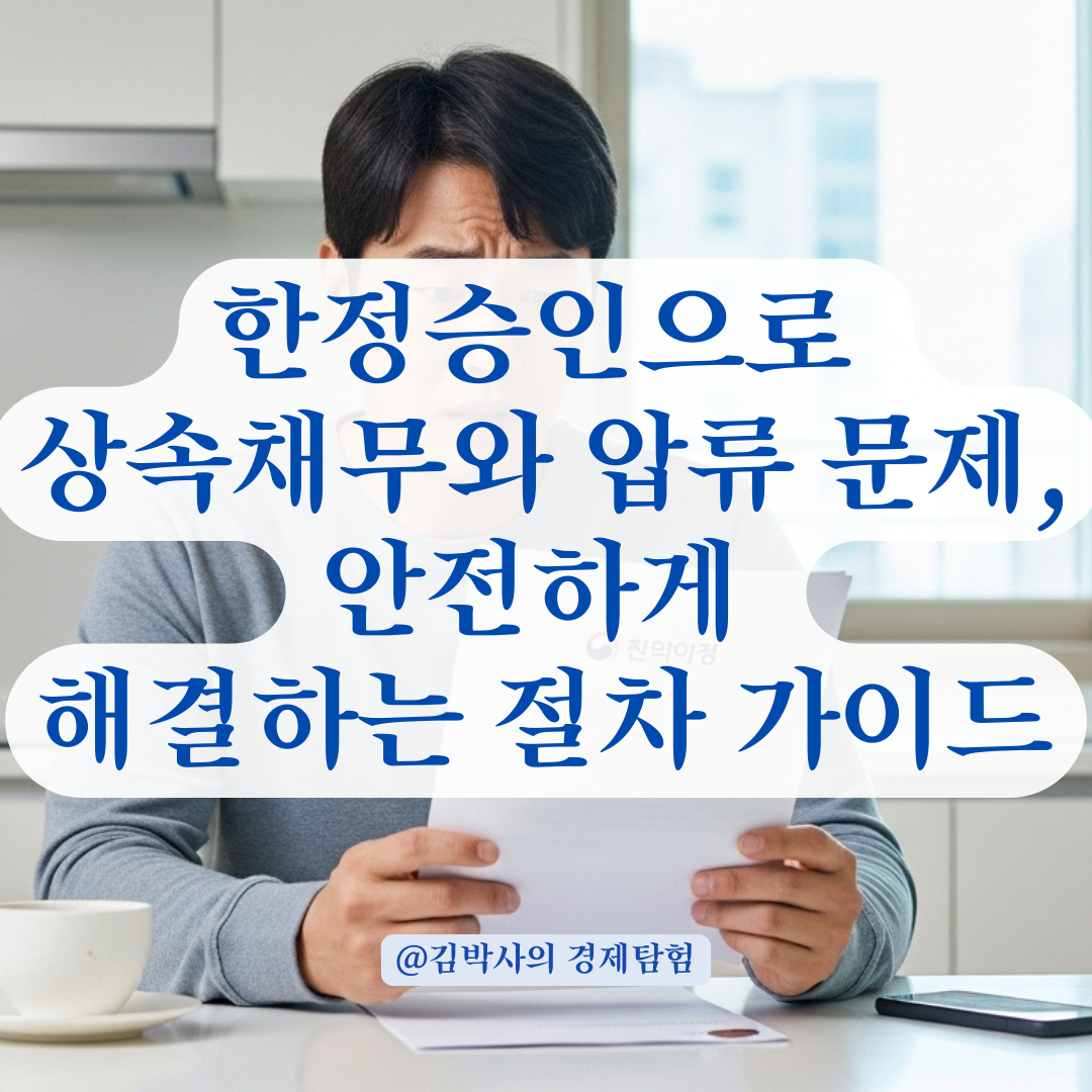 상속채무로 인한 계좌압류, 한정승인 후 절차별 대응 가이드.