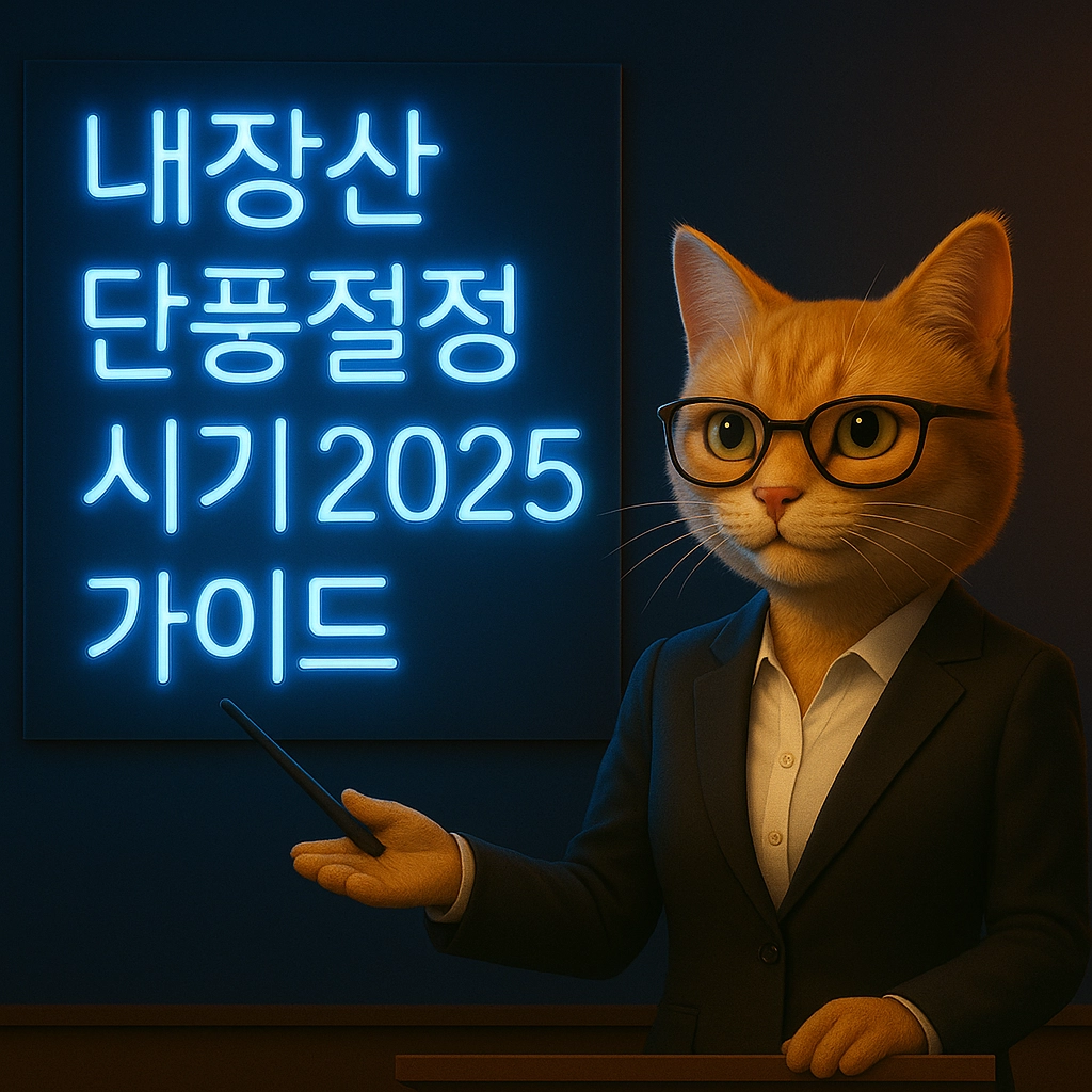 내장산 단풍절정시기 2025년 가이드