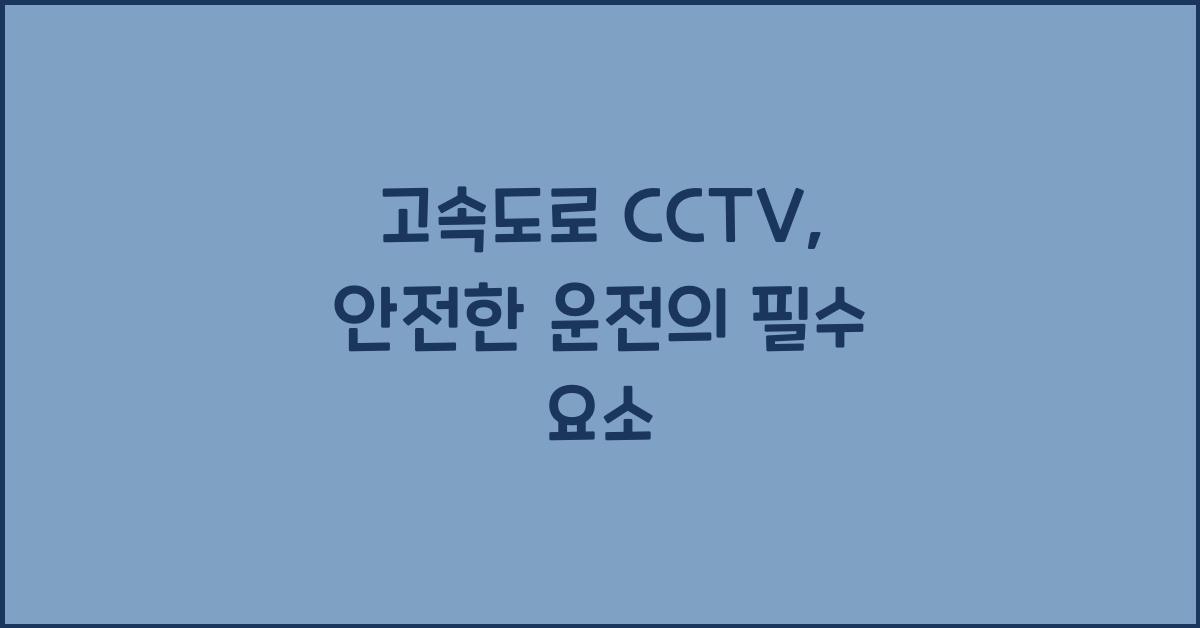 고속도로 cctv