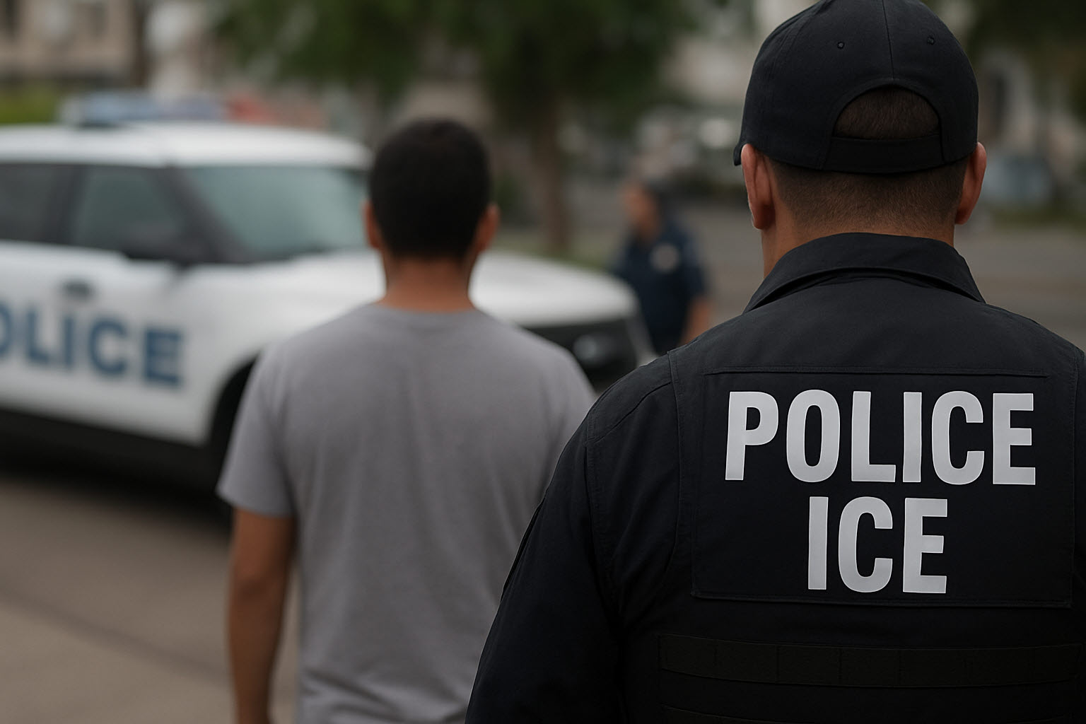 불법 체류자 단속 이미지