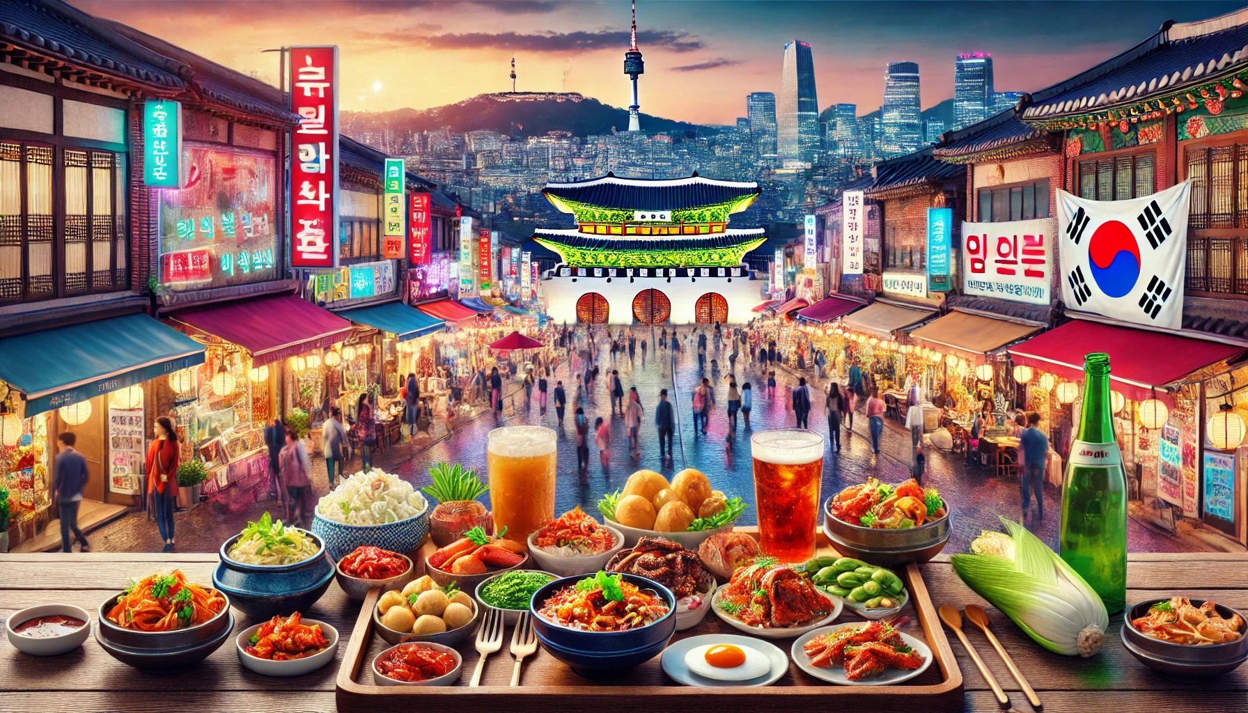 대한민국을 찾는 외국인 관광객들의 관심을 사로잡는 명소와 음식들