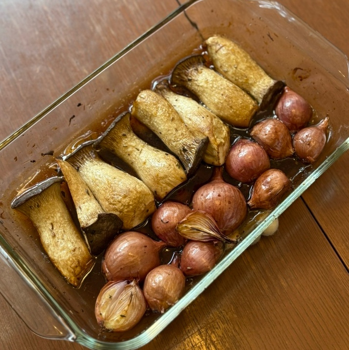 글레이즈드 샬롯 버섯 구이