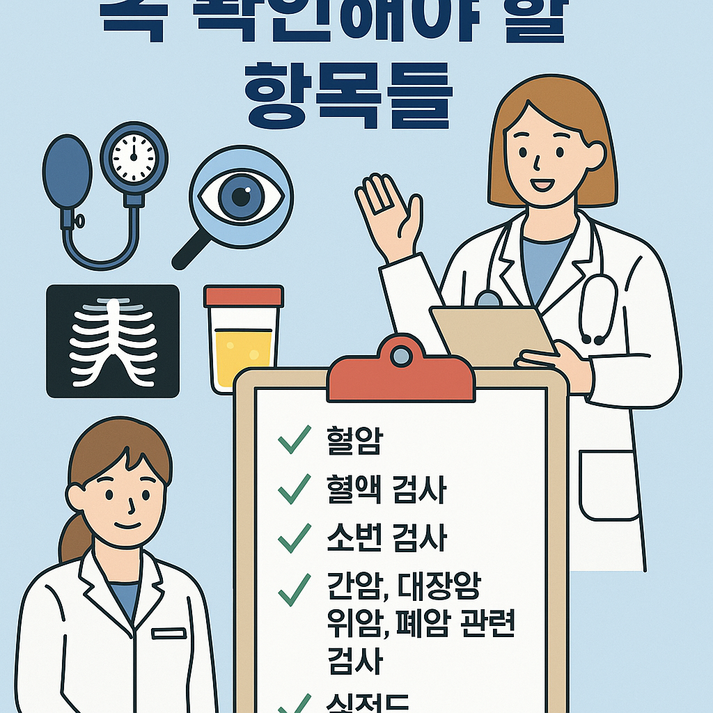 건강검진에서 꼭 확인해야 할 항목들
