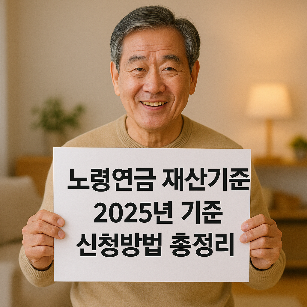노령연금 재산기준 2025년 기준 신청방법 총정리