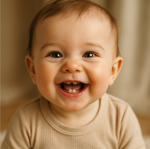 이 나온 아기 사진