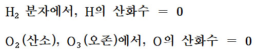 산화수 구하는 규칙 rules for assigning oxidation numbers