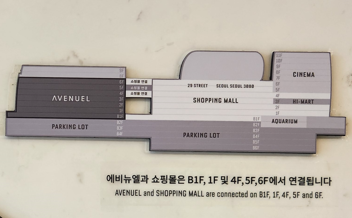 잠실 롯데월드몰 롯데 모바일 상품권 교환하는 방법, 위치, 장소 연결통로