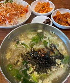 칼국수-가자미회