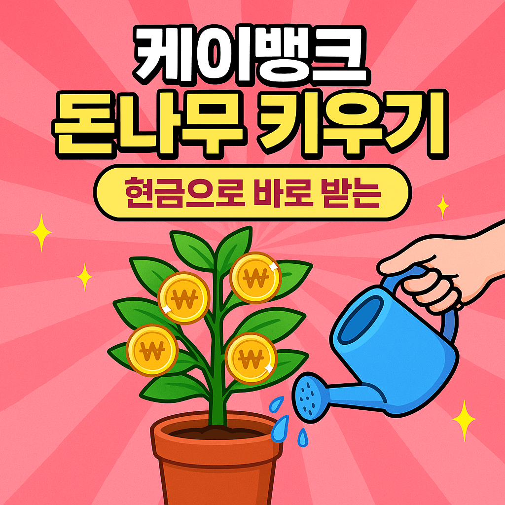 케이뱅크 돈나무 키우기