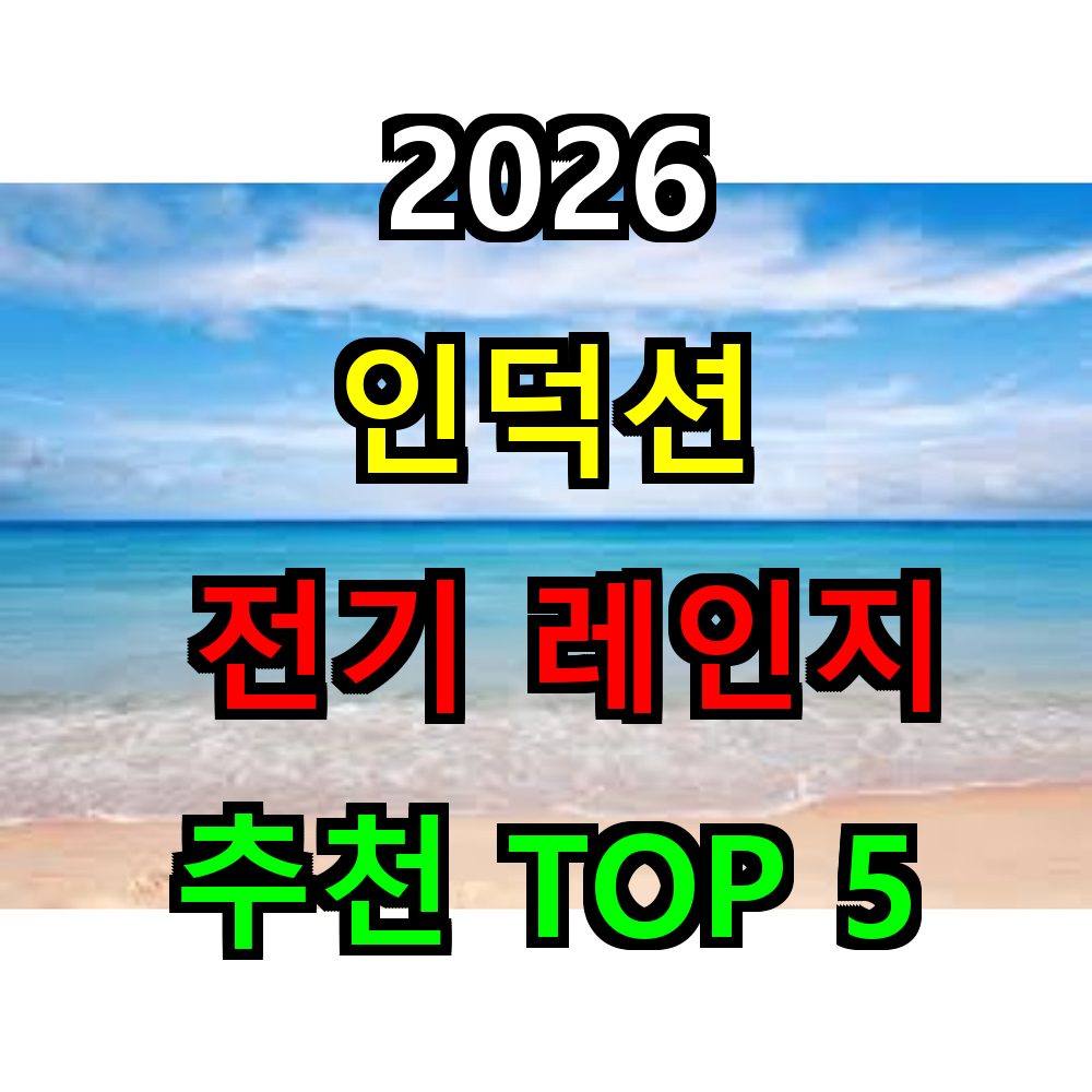 2026 인덕션 전기레인지 추천 TOP 5