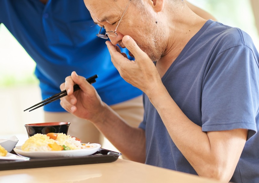 사레 들린 사람