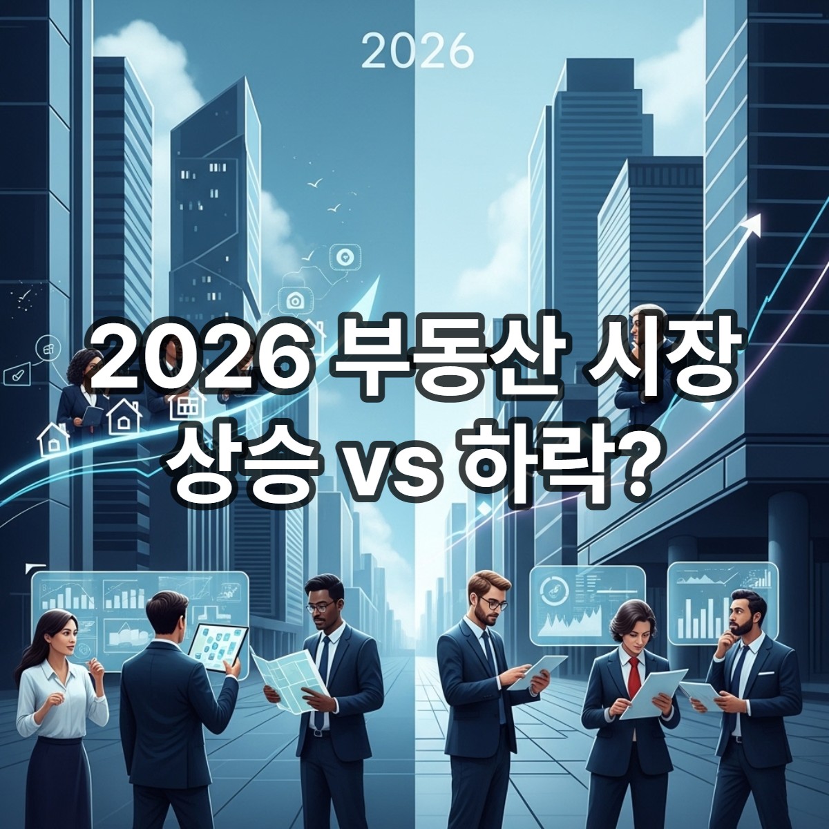 타이틀섬네일_2026년 부동산 시장, 집값 상승 vs 하락? 지금 사야 할 지역과 투자 전략