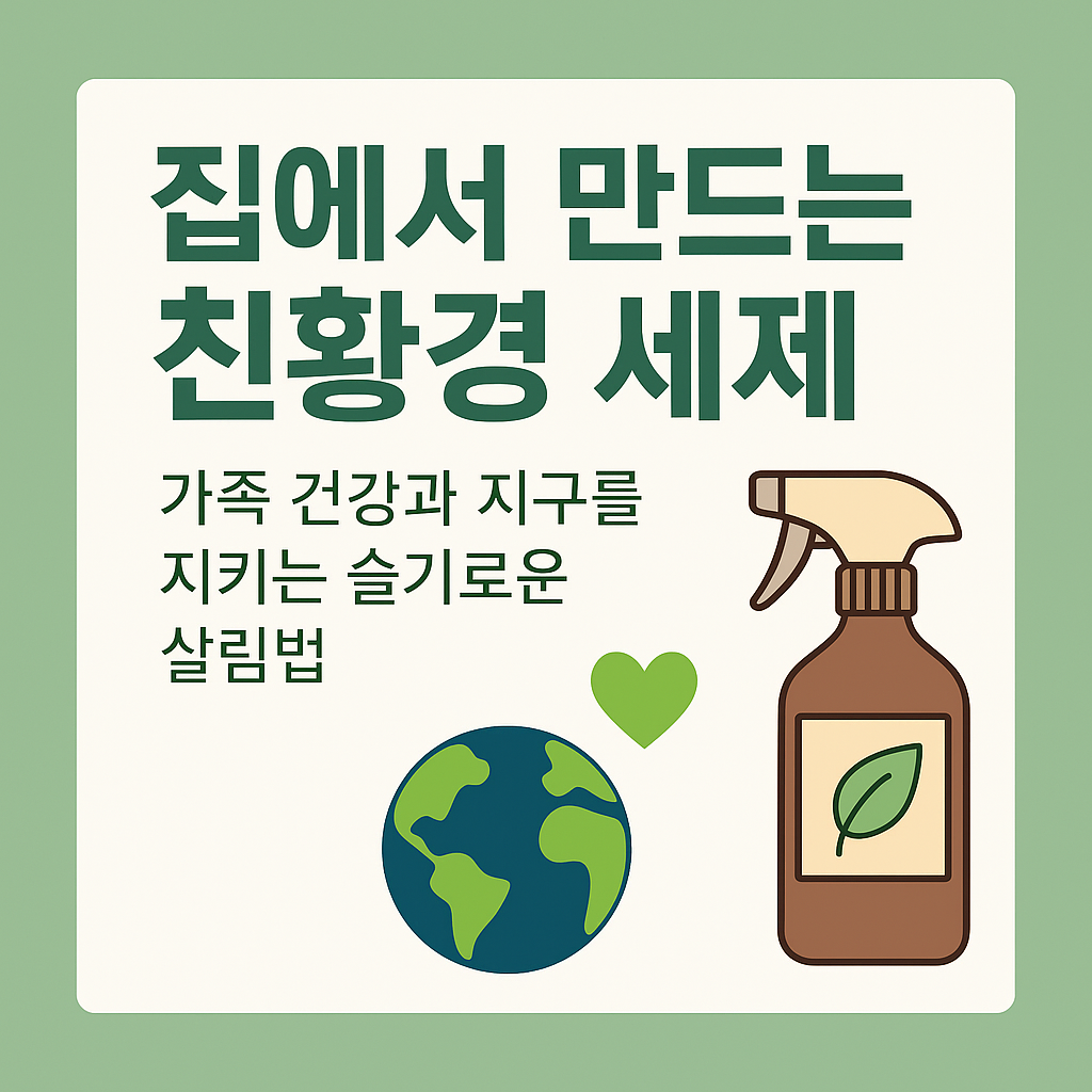 집에서 만드는 친환경 세제: 건강과 지구를 지키는 슬기로운 살림법