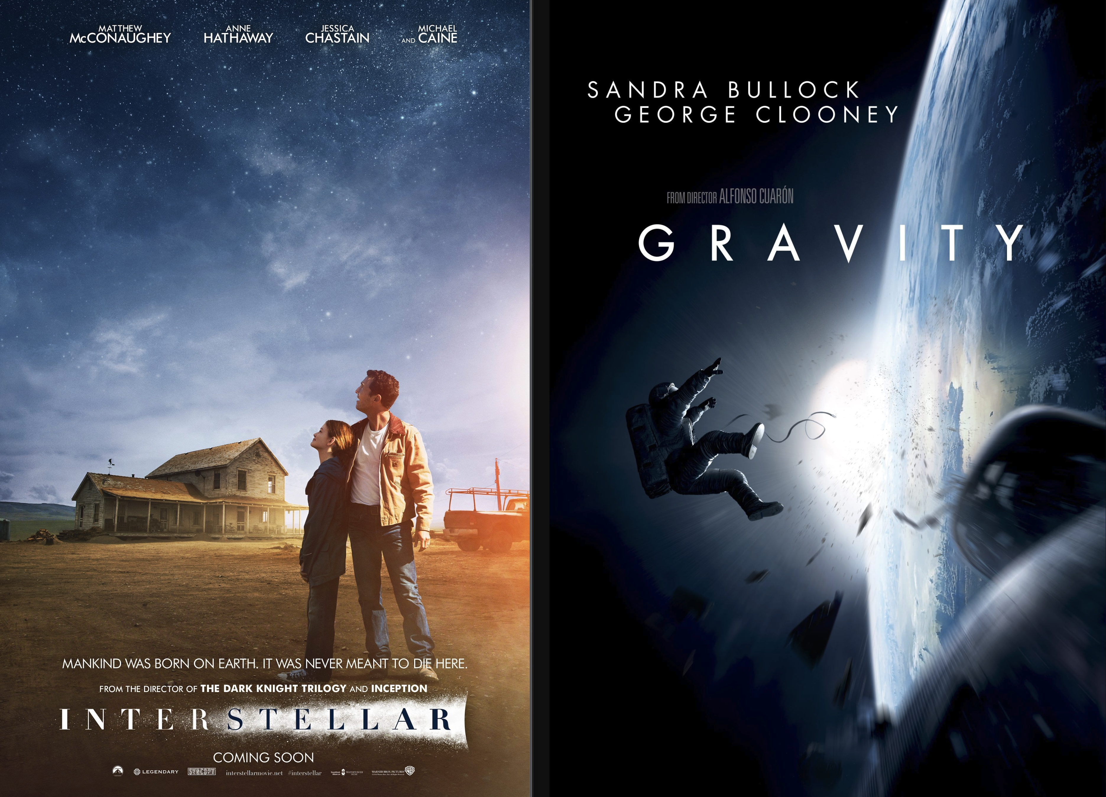 영화 포스터 인터스텔라, 그래비티 사진 관련