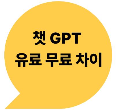챗GPT 유료 버전과 무료 버전의 차이점을 비교하는 대표 이미지