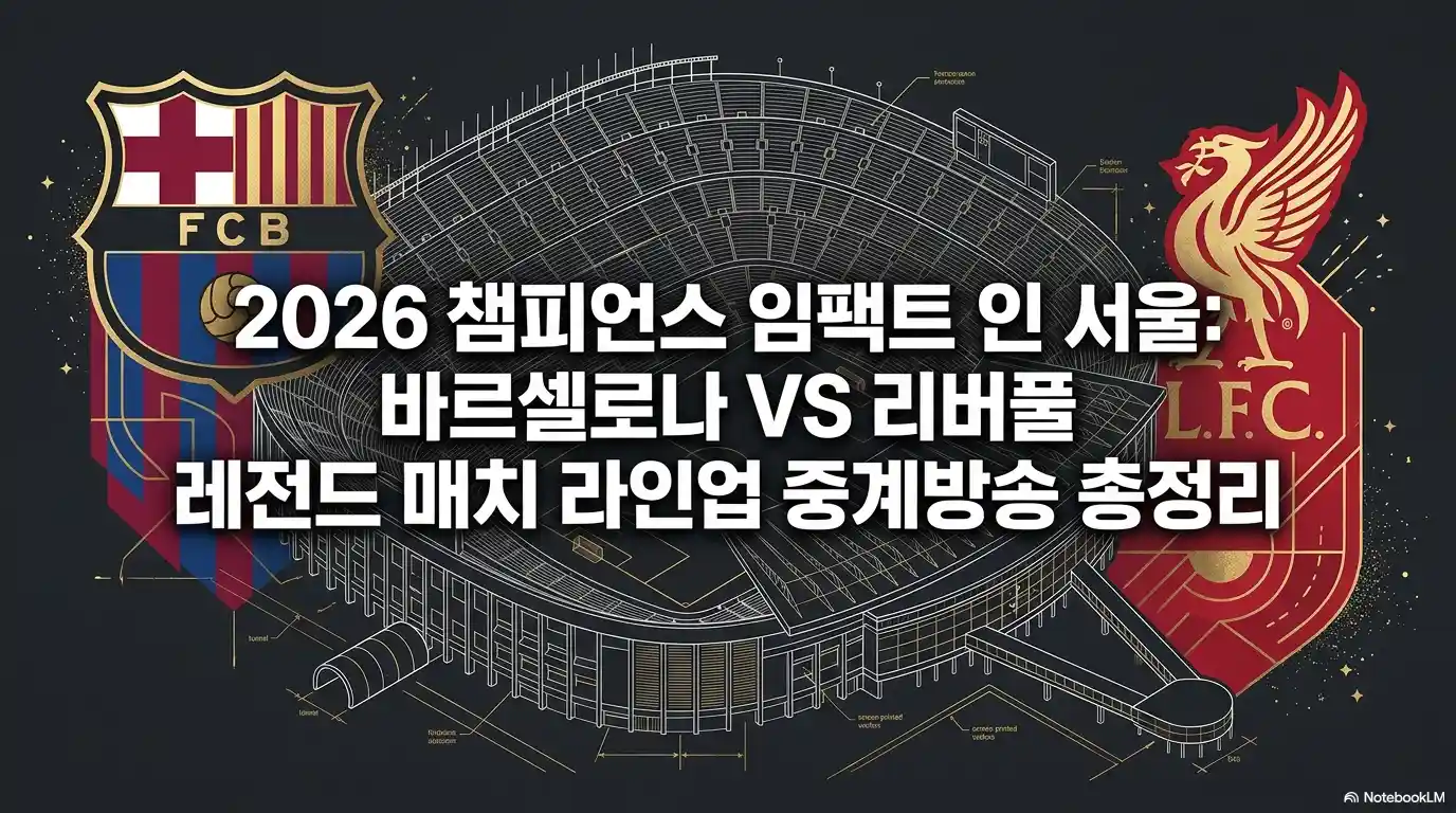 2026 챔피언스 임팩트 인 서울: 바르셀로나 VS 리버풀 레전드 매치 라인업 중계방송 총정리 타이틀 이미지