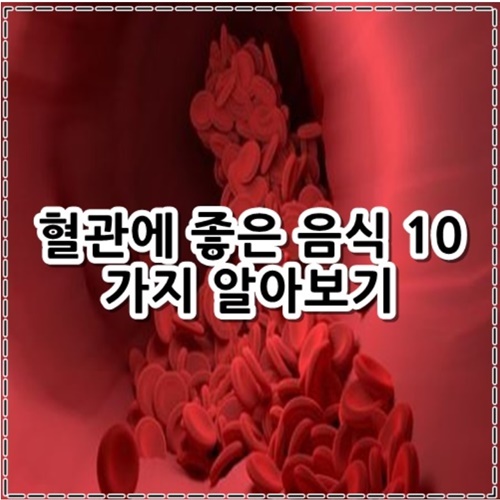 혈관에 좋은 음식 10가지 정리
