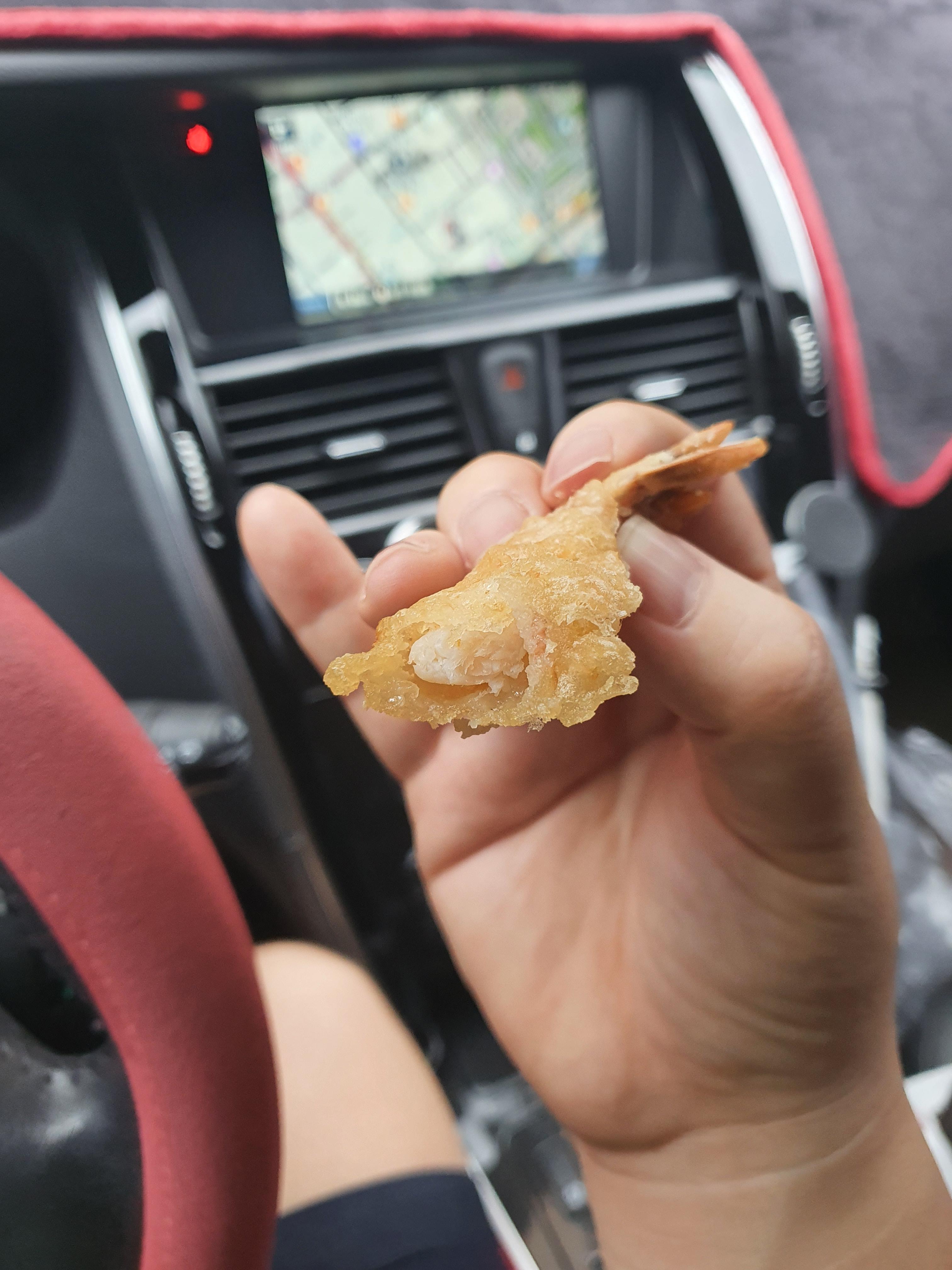 한민시장 온양삼색호떡 새우튀김 꼬리살