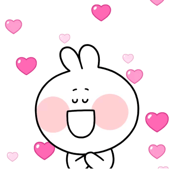 행복 토끼 이미지
