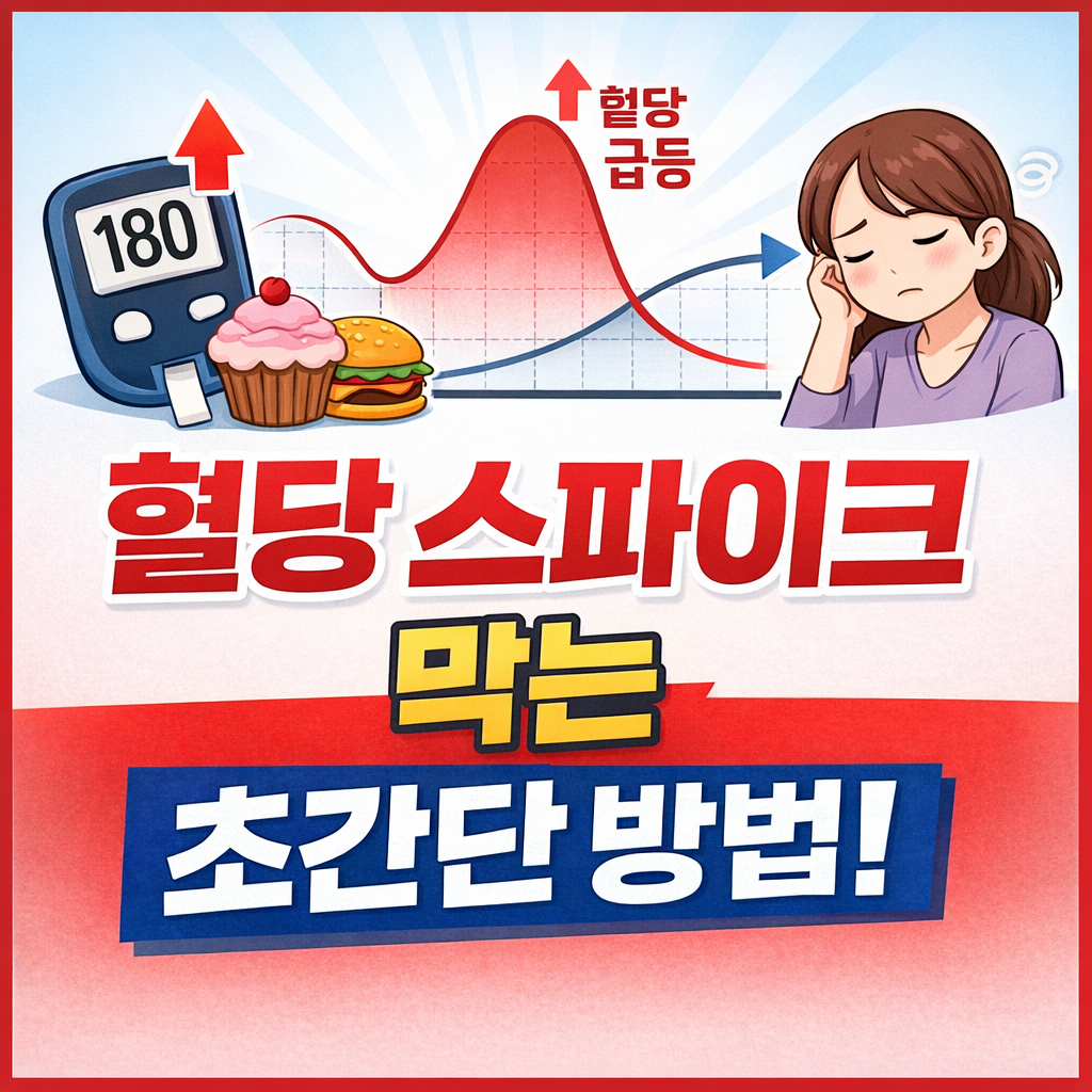 혈당 스파이크 막으려면