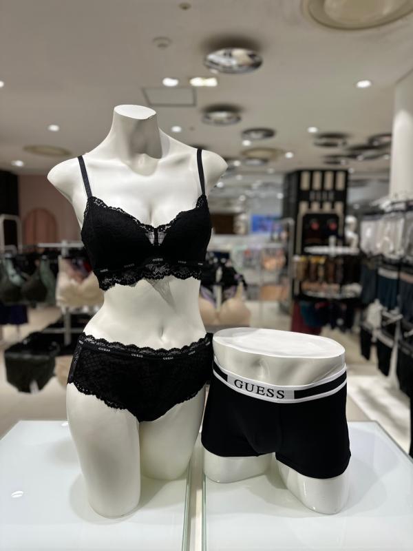 게스언더웨어 풀커버 글램 노와이어 커플SET OBWBR792BKOBMDR193BK