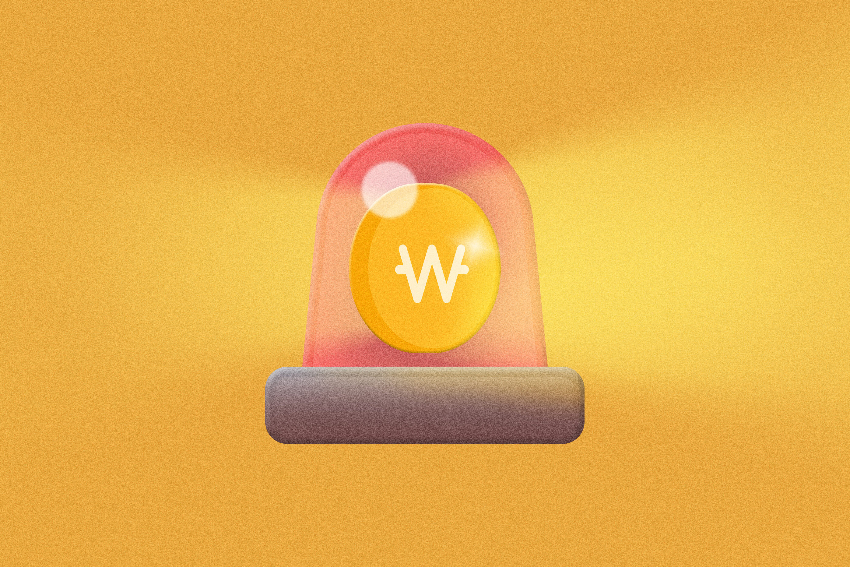 신용대출 연장 거절 주의 신호를 상징하는 경고 알람 이미지 신용대출 연장 거절 주의 신호를 상징하는 경고 알람 이미지